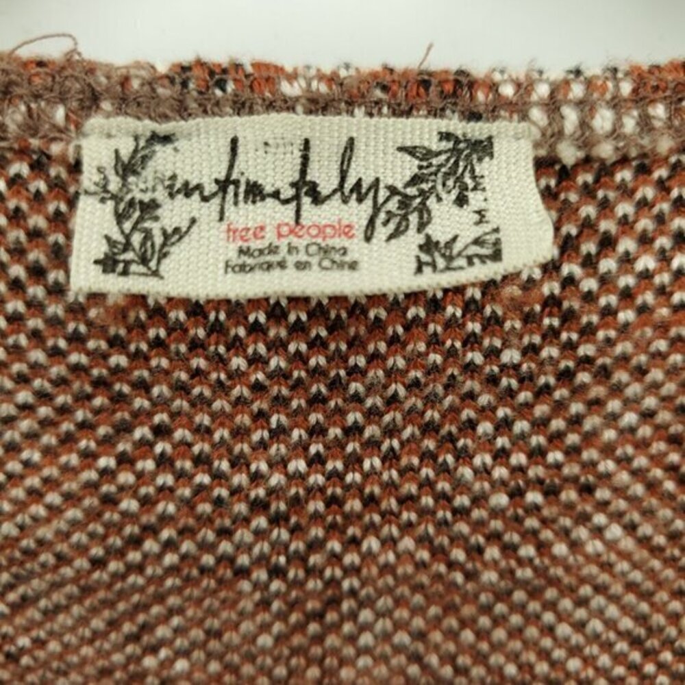 Intimately Free People Tough Love Natural Combo Top M Cream/Brown/Black - Picture 4 of 16